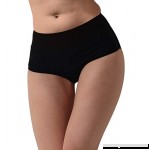 Wantdo Women's Swim Bottom Plus Size Bikini Tankini Full Coverage Swim Brief Solid Simple Bottom Black B07CT9B9VL